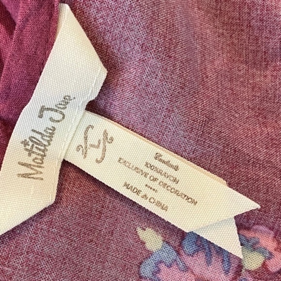 Matilda Jane Art Class Dress Floral Short Sleeve Size Large - Picture 15 of 16